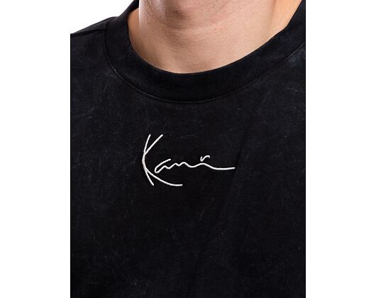 Triko Karl Kani Small Signature Distressed Heavy Jersey Tee black