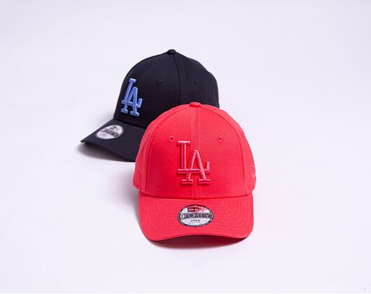 Dětská kšiltovka New Era 9FORTY Kids MLB League Essential Los Angeles Dodgers Lava Red / Lava Red