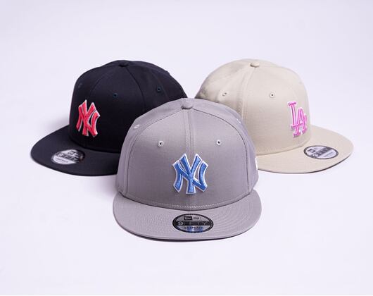 Kšiltovka New Era 9FIFTY MLB Outline New York Yankees Grey / Copen Blue