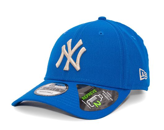 Kšiltovka New Era 9FORTY MLB Repreve New York Yankees Blue Azure / Stone