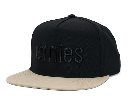 Kšiltovka Etnies Corp Snapback Black / Black / Gum