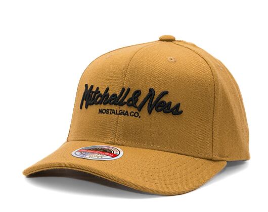 Kšiltovka Mitchell & Ness - Branded Pinscript Classic Red - Tan