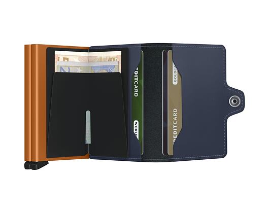 Peněženka Secrid Twinwallet Matte Night Blue & Orange