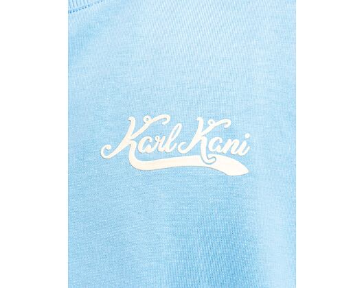 Triko Karl Kani Woven Signature Heavy Jersey Boxy Diner Tee light blue