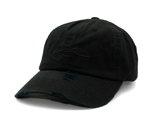 Kšiltovka Karl Kani Signature Embro Damaged Washed Cap dusty grey