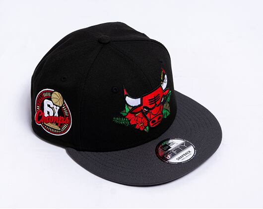 Kšiltovka New Era 9FIFTY NBA Floral Chicago Bulls - Black / Graphite