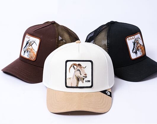 Kšiltovka Goorin - Trucker - The Suede Goat - Him - Tan