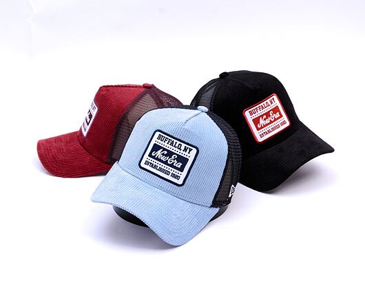 Kšiltovka New Era - Buffalo Patch Cord 9FORTY Trucker - Pastel Blue / Navy