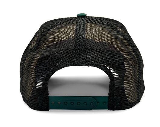 Kšiltovka New Era - Buffalo Patch Canvas 9FORTY Trucker - Vegas Gold / Dark Green