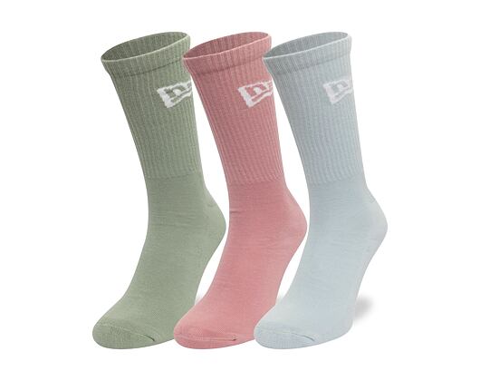 Ponožky New Era - Flag Collection - Pastel Green Pink Blue