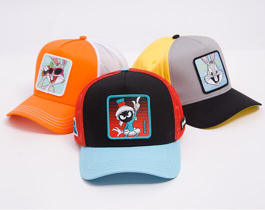 Kšiltovka Capslab - Trucker Looney Tunes - Marvin the Martian - UFO - Black / Turqouise