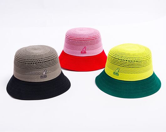 Klobouk Kangol - Double Mesh Lahinch - Peony Pink/Scarlet