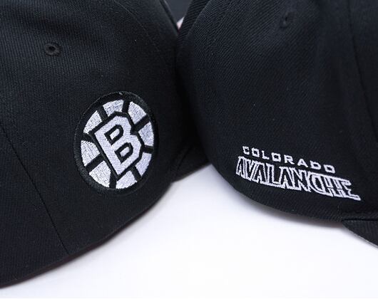 Kšiltovka Mitchell & Ness - Boston Bruins - Evergreen Black White Snapback Vntg - Black
