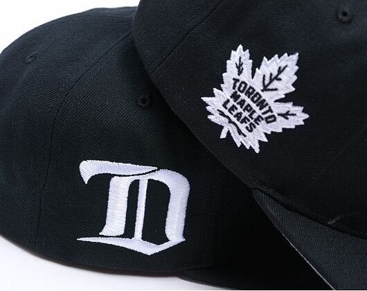 Kšiltovka Mitchell & Ness - Toronto Maple Leafs - Evergreen Black White Snapback - Black