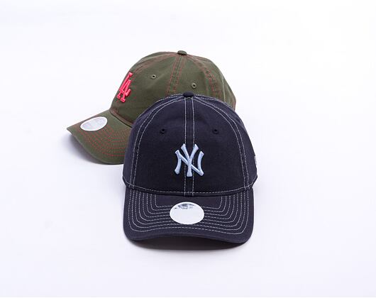 Dámská Kšiltovka New Era - MLB Contrast Stitch 9TWENTY - NY Yankees - Navy / Blue