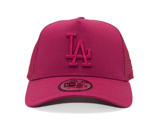 Kšiltovka New Era - MLB League Essential 9FORTY Trucker - LA Dodgers - Cherry