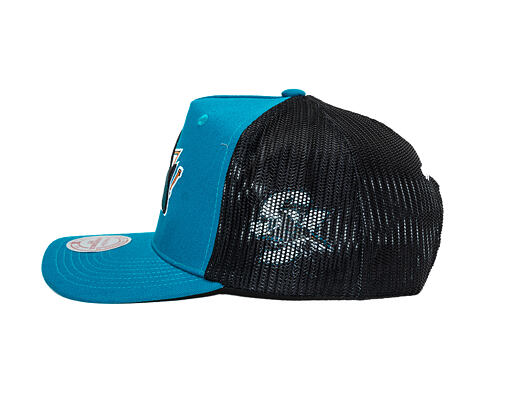 Kšiltovka Mitchell & Ness - NHL Tremor Trucker - San Jose Sharks - Teal