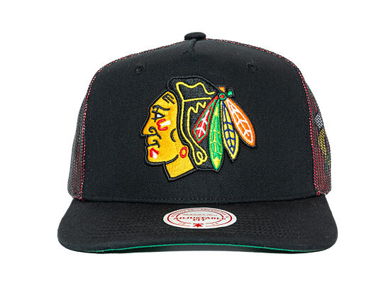 Kšiltovka Mitchell & Ness - NHL Tremor Trucker - Chicago Blackhawks - Black