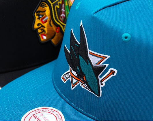 Kšiltovka Mitchell & Ness - NHL Tremor Trucker - San Jose Sharks - Teal
