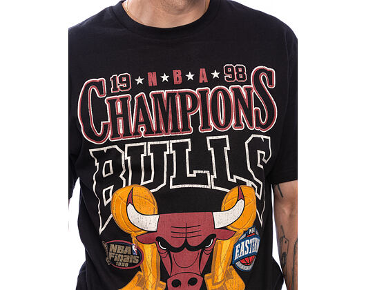 Triko Mitchell & Ness - NBA Big Champ Tee - Chicago Bulls - Black