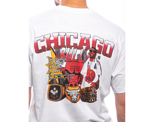 Triko Mitchell & Ness - NBA Rings Tee - Chicago Bulls - White