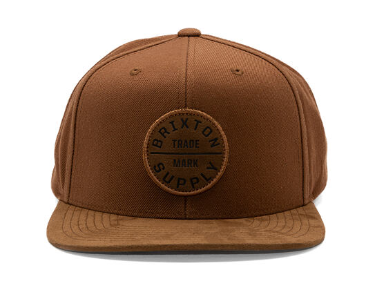 Kšiltovka Brixton - Oath Iii Snapback - Coffee/Coffee