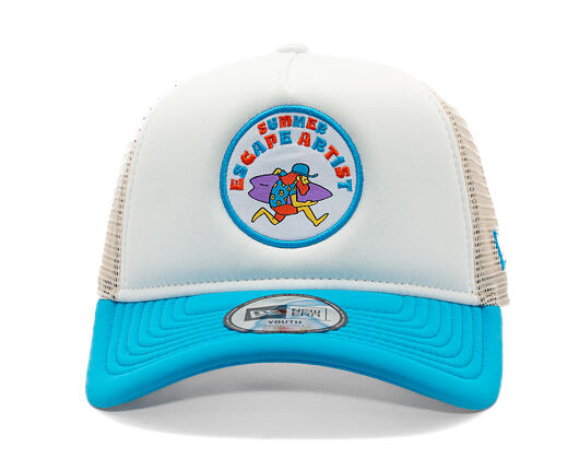 Dětská Kšiltovka New Era - Branded Graphic Patch 9FORTY Trucker - Blue