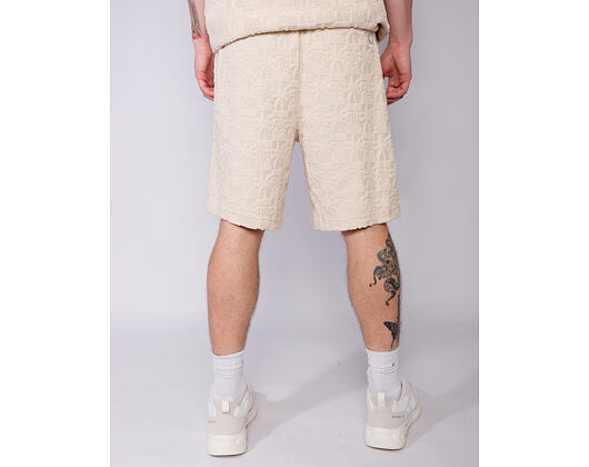 Kraťasy - Og Aop Terry Cloth Shorts - Beige