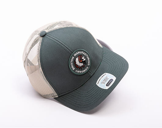 Kšiltovka Brixton - Rival Stamp X Mp Mesh Cap - Silver Pine/Off White