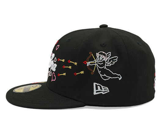 Kšiltovka New Era - Vday Scribble 59FIFTY - Black / White / Scarlet