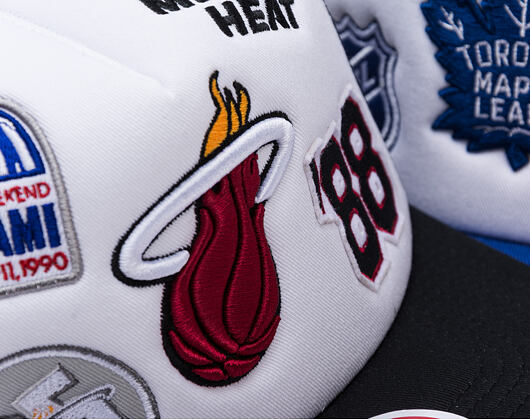 Kšiltovka Mitchell & Ness - Gridlock Trucker - Miami Heat - White