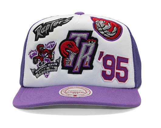 Kšiltovka Mitchell & Ness - Gridlock Trucker Hwc - Toronto Raptors - White