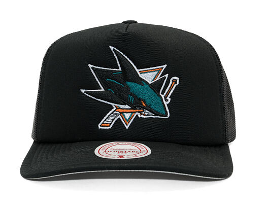Kšiltovka Mitchell & Ness - Evergreen Trucker - San Jose Sharks - Black