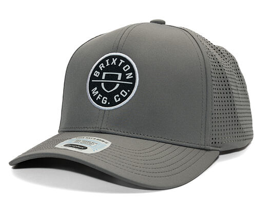 Kšiltovka Brixton - Crest X Mp Snapback - Grey/Grey