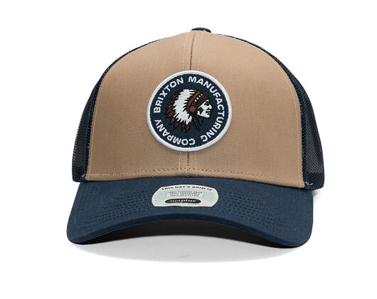 Kšiltovka Brixton - Rival Stamp X Mp Mesh Cap - Washed Navy/Washed Navy