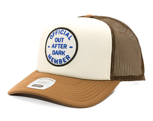 Kšiltovka Brixton - Out After Dark Np Hp Trucker H - Pinecone Brown/Whitecap