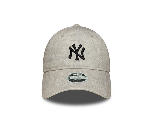 Dámská Kšiltovka New Era - MLB Animal - Snake 9TWENTY - NY Yankees - Cream / Black