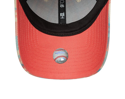 Dámská Kšiltovka New Era - MLB Check 9FORTY - NY Yankees - Pink Lift / White