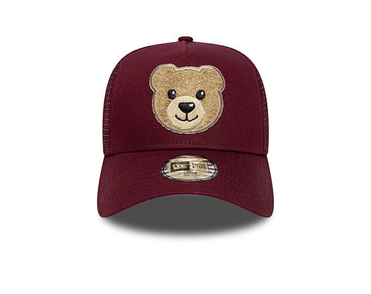 Dětská Kšiltovka New Era - Boucle Bear 9FORTY Trucker - Burgundy