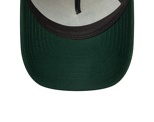 Dětská Kšiltovka New Era - Boucle Bear 9FORTY Trucker - Cream / Dark Green