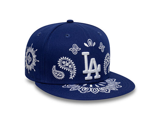 Kšiltovka New Era - MLB Paisley Bandana 59FIFTY - LA Dodgers - Dark Royal