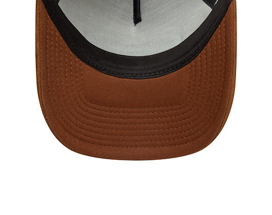 Kšiltovka New Era - Western Oval Patch Foam 9FORTY Trucker - Stone / Auburn