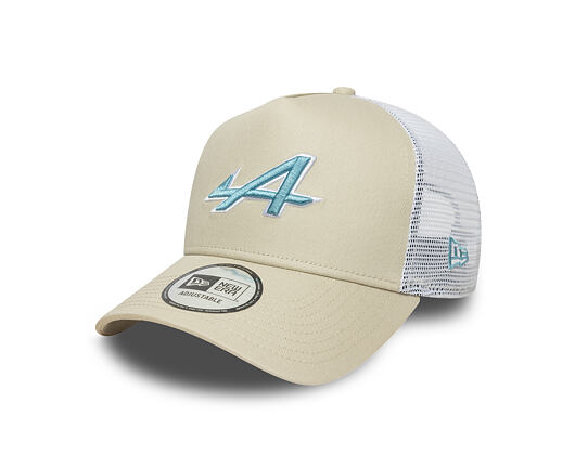 Kšiltovka New Era - F1 Seasonal POP 9FORTY Trucker - Alpine Racing - Stone
