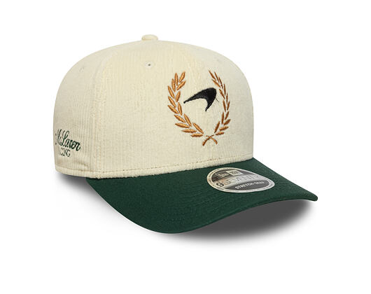 Kšiltovka New Era - F1 Seasonal Cord 9SEVENTY Stretch-Snap - McLaren Racing - Cream / Dark Green
