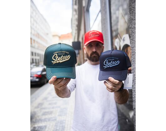 Kšiltovka Stetson - Trucker Cap American Heritage Classic - 4