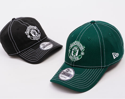 Kšiltovka New Era - Contrast Stitch 9FORTY - Manchester United FC - Dark Green