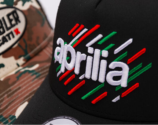 Kšiltovka New Era - PIAGGIO Print 9FORTY Trucker - Black