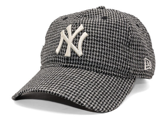 Kšiltovka New Era - MLB Houndstooth 9TWENTY - NY Yankees - Black