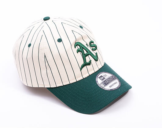 Kšiltovka New Era - MLB Pinstripe 9TWENTY - Oakland Athletics - Dark Green