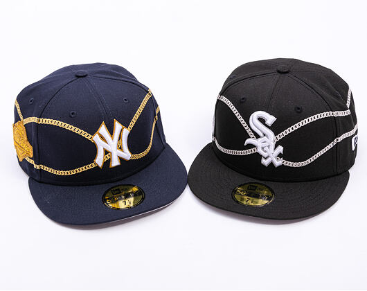 Kšiltovka New Era - MLB Chain Wrap 59FIFTY - Chicago White Sox - Black